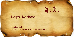 Moga Kadosa névjegykártya